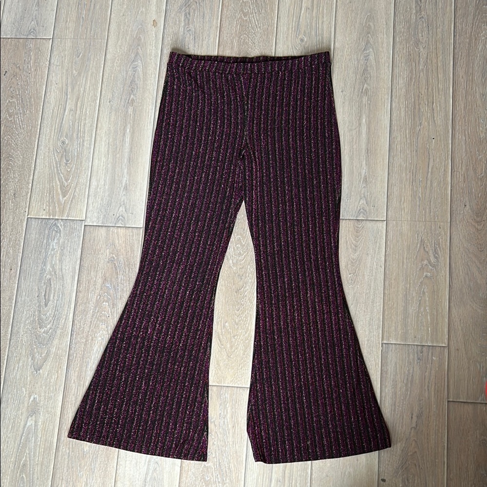 Striped Flared Pants